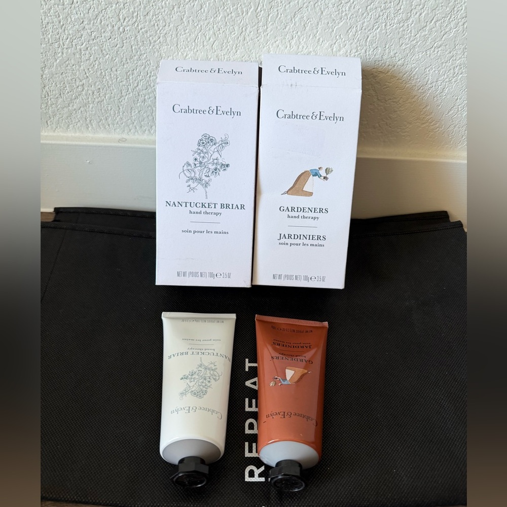 2 x Crabtree & Evelyn Hand Therapy Cream Duo